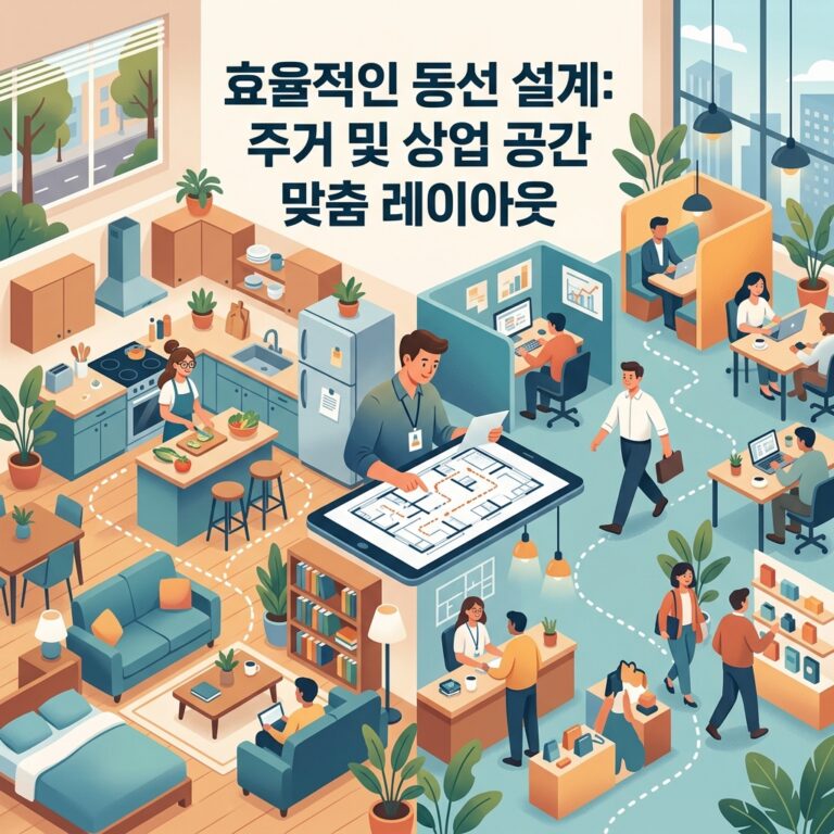 효율적인 동선 설계: 주거 및 상업 공간 맞춤 레이아웃